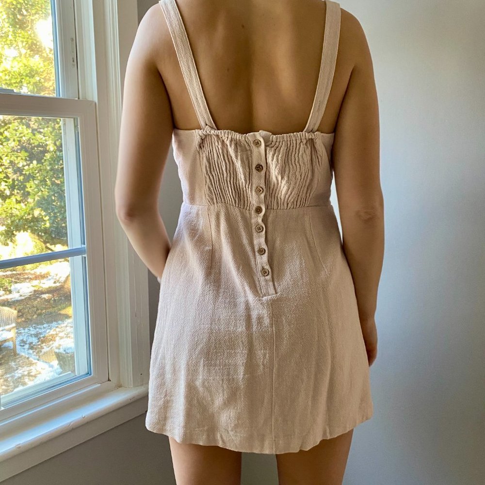 Free People Beige Mini Dress Size Small